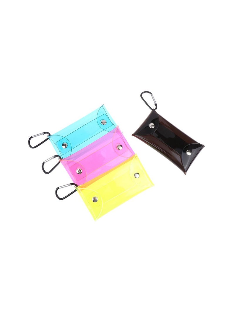 1 Piece Small Transparent Coin Purse PVC Clear Mini Female Purses Women Kids Girls Key Lipstick Earphone Coin Storage Bags Wallet Pouch  - Image 1