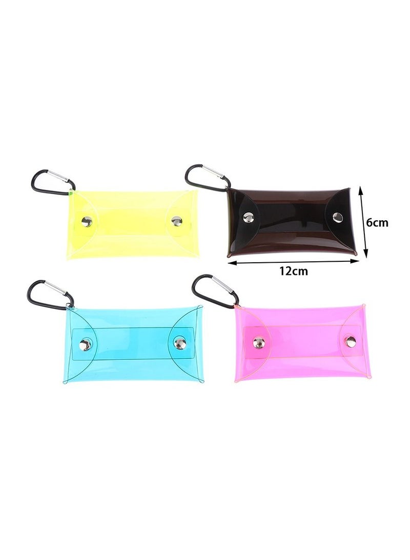 1 Piece Small Transparent Coin Purse PVC Clear Mini Female Purses Women Kids Girls Key Lipstick Earphone Coin Storage Bags Wallet Pouch  - Image 3