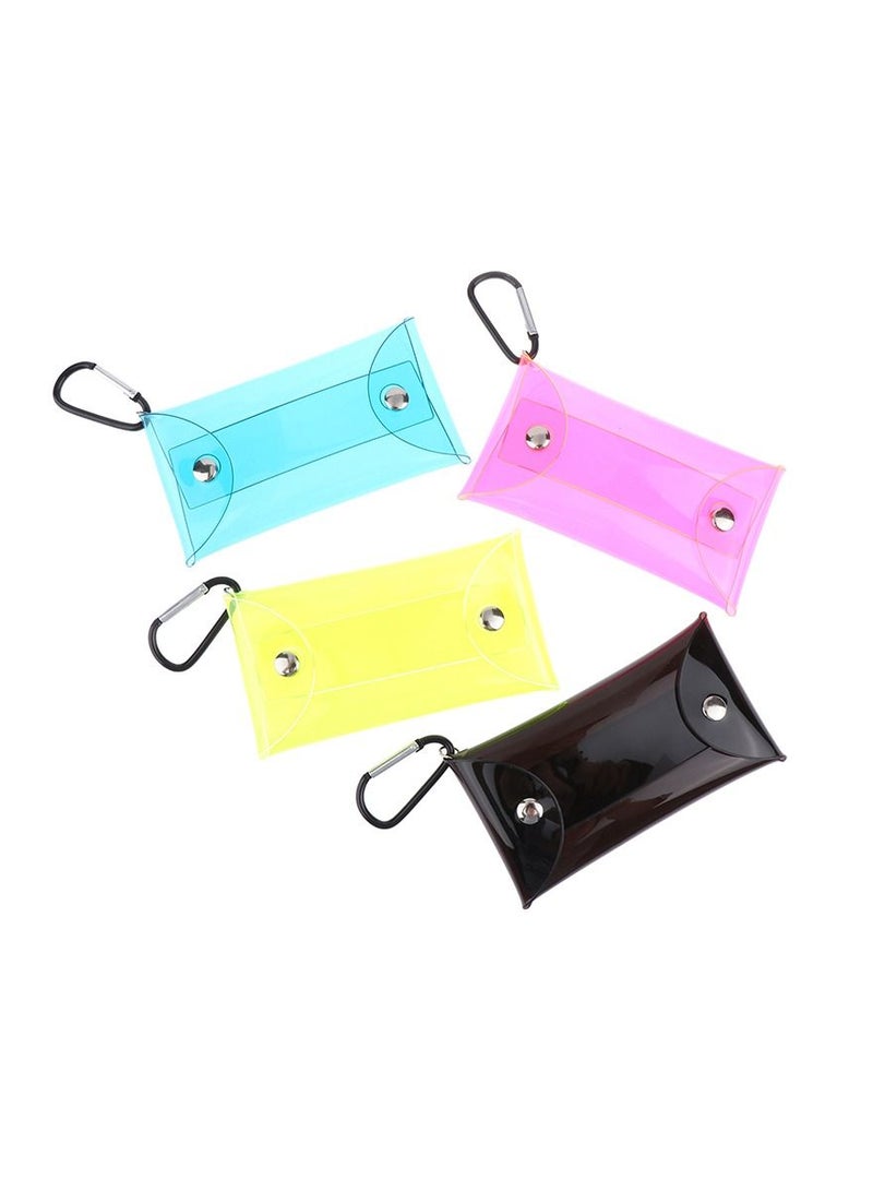 1 Piece Small Transparent Coin Purse PVC Clear Mini Female Purses Women Kids Girls Key Lipstick Earphone Coin Storage Bags Wallet Pouch  - Image 2