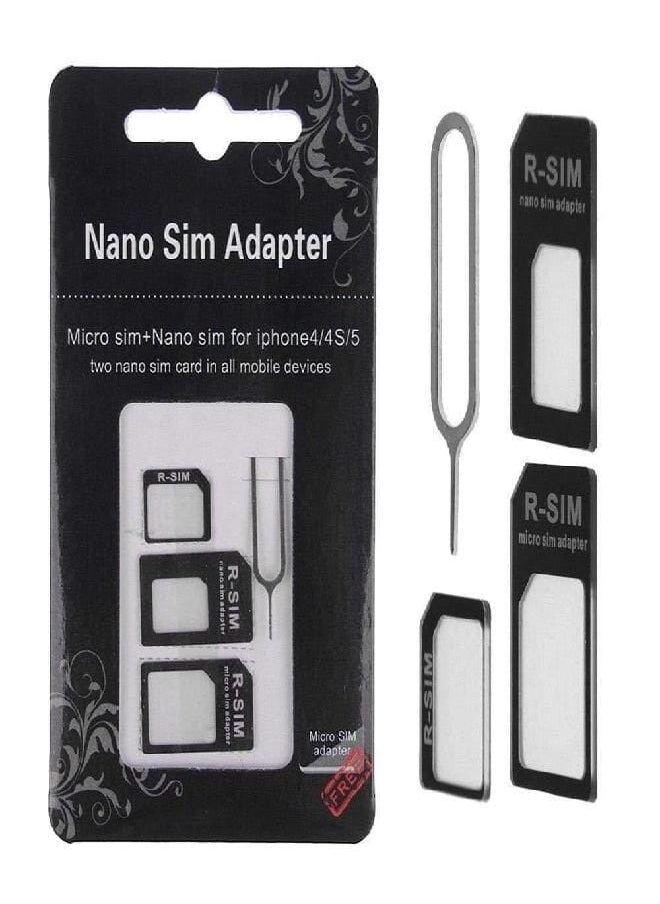 Generic USB SIM Card adapter Nano Micro Standard 4 in 1 Converter Kit  - Image 1