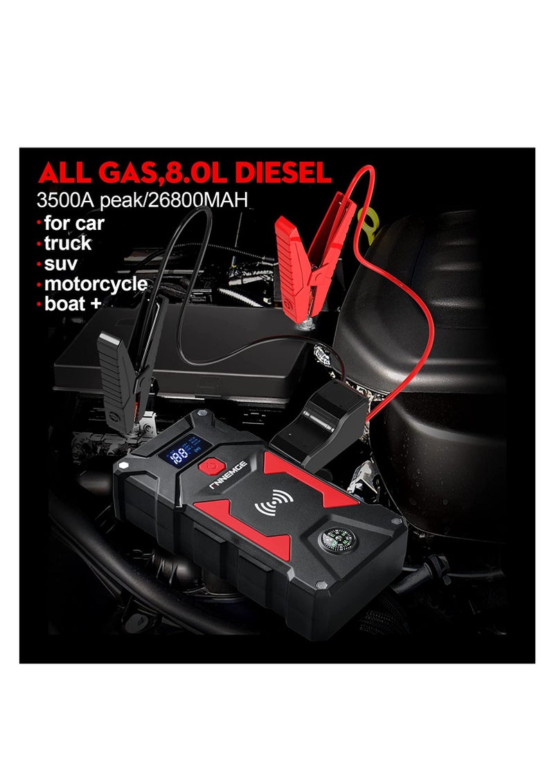Car Jump Starter 3500A Peak 26800mAh 12V Super Safe Jump Starter, with USB Quick Charge 3.0 - pzsku/Z2E2A407B71C8970C0A21Z/45/_/1701677275/f834274e-9f08-4cff-8d5a-5453cbfe8482