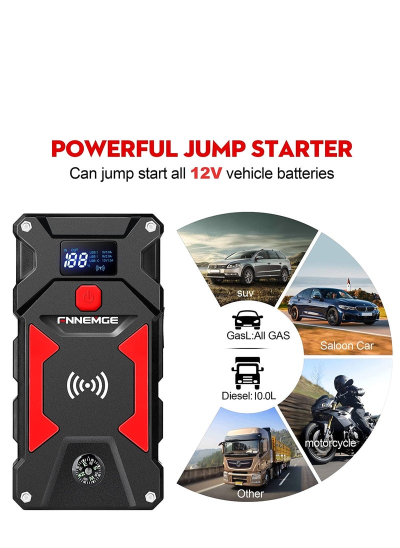 Car Jump Starter 3500A Peak 26800mAh 12V Super Safe Jump Starter, with USB Quick Charge 3.0 - pzsku/Z2E2A407B71C8970C0A21Z/45/_/1701677396/76e7b8be-f9e9-43bb-8f46-13560e1ca469