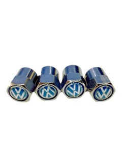 NIBEMINENT 4-Piece Tire Valve Stem Air Cap For Volkswagen 