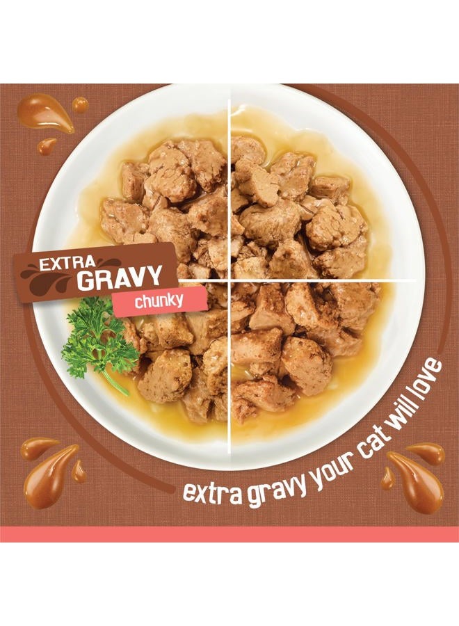 Friskies (1630 مل) - طعام رطب للقطط من بوريانا بنكهة الصلصة؛ قطع سميكة مع صلصة إضافية - (24) علبة 160 مل - Image 3