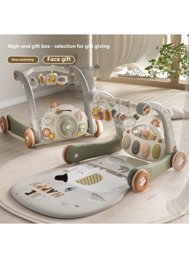 Baby Pedal Piano Trolley Fitness Rack Baby Educational Early Education Toys Newborn Fitness Toys Gift Box-Color:Remote Control Version [double-sided Piano] Powder Rechargeable Battery Screwdriver  - Image 2