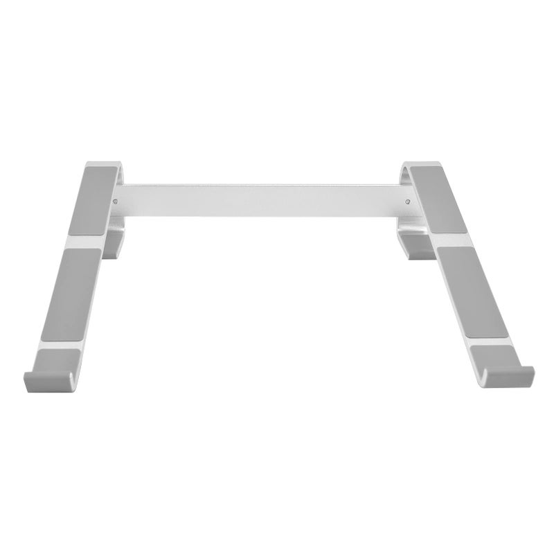 Universal Laptop Stand Aluminum Alloy Ergonomic Design Silver Heat Dissipation Riser for Wrist Support - Image 5