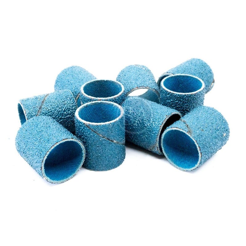 Benchmark Abrasives 3/4â€ x 1â€ Zirconia Sanding Bands, Spiral Bands Rotary Sander Attachment for Drill & Die Grinder, Metal Polishing Sanders for Woodworking - Sander Tool (10 Pack), 36 Grit - Image 1