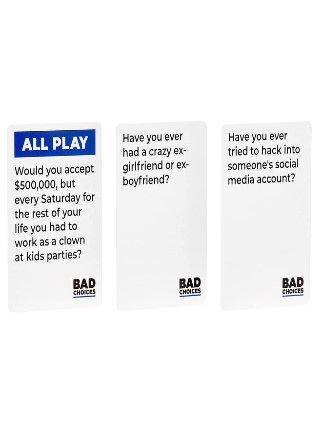 BAD CHOICES لعبة "خيارات سيئة" الجماعية + مجموعة "بعد حلول الظلام" - لعبة ورق مرحة للكبار للأصدقاء وليالي الألعاب | لعبة لوحية مسلية لكسر الجليد وبدء المحادثات في الحفلات، والتجمعات الاجتماعية، وأفكار هدايا ممتعة - Image 4