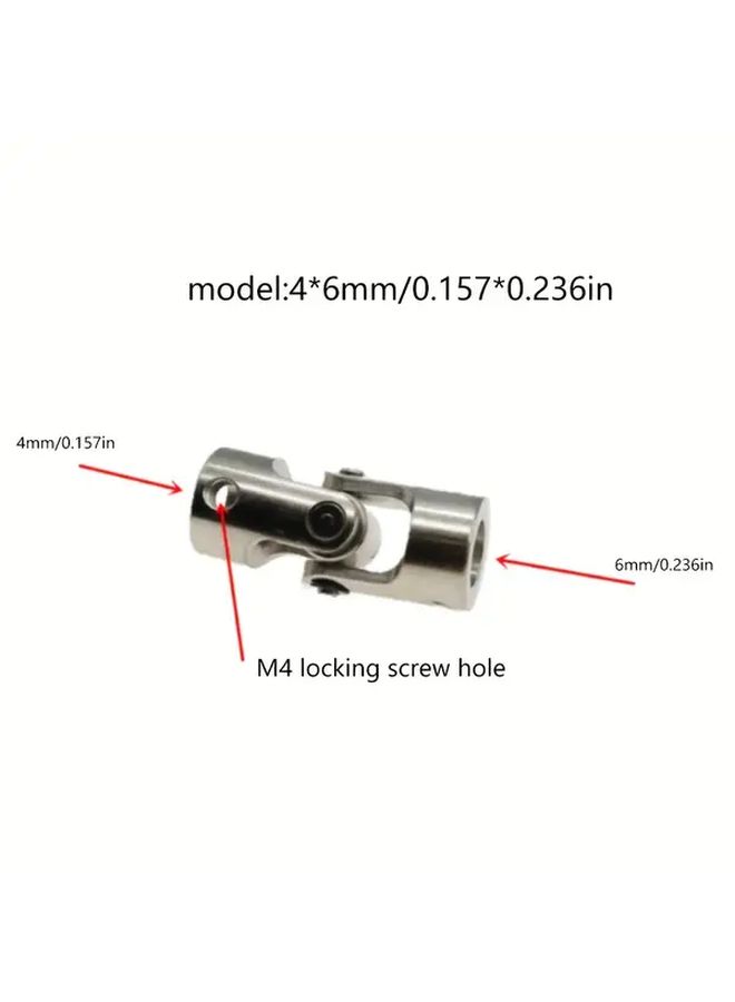 Universal 6x5mm Metal Cardan Joint Flexible Shaft Coupler for RC Car Boat - Image 2