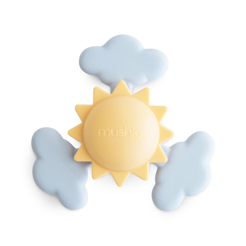 mushie Sunshine Suction Spinner Toy | Toddler Sensory Toys for Bath & Play - Image 1