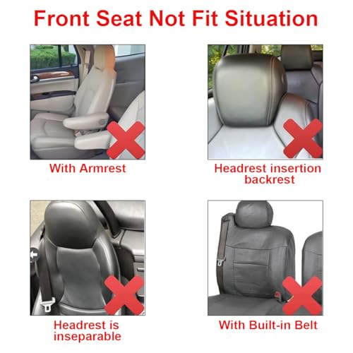 Bittwee 9PCS Car Seat Covers Full Set, Polyester Washable Vehicle 5-Seats Protectors with Headrest Cover, Comfortable Automobile Seat Interior Protection, Universal for Sedan Truck SUV (Blue) - Image 5