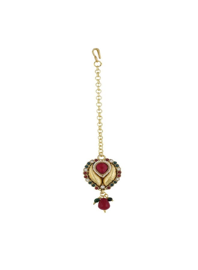 Vama Fashions Papadbilla Maang teeka Tikka Maangtika Mang tika for Women Traditional - Image 1