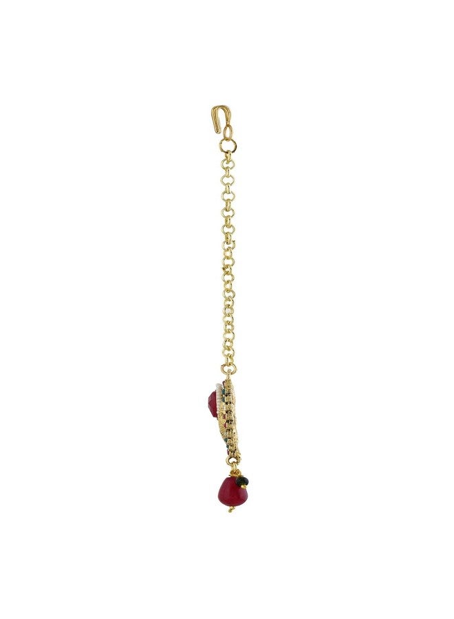 Vama Fashions Papadbilla Maang teeka Tikka Maangtika Mang tika for Women Traditional - Image 2