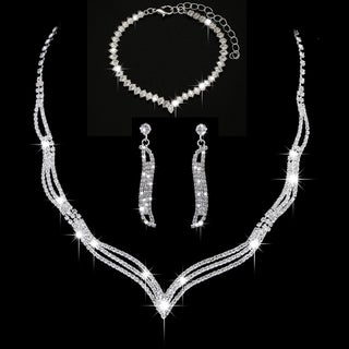 Bridal Jewelry Set Rhinestone Necklace Wholesale White 472848 three-piece stud earrings - pzsku/Z2E2ABFE06EC69159A3FEZ/45/_/1731523715/6a1e4ee0-4e9f-452a-970f-cda4e6561550