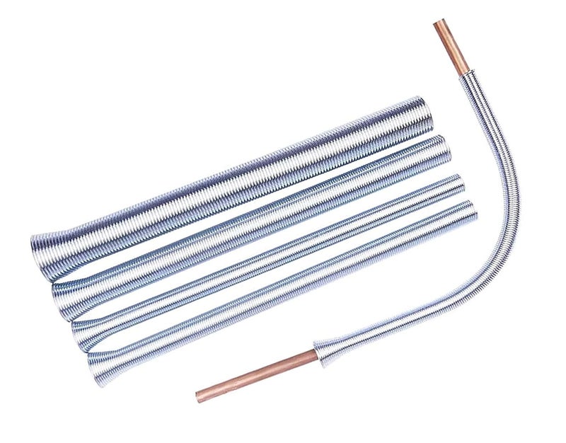 ISC ISC 4Piece Spring Tubing Benders Kit 5in1 Pipe Bender Set for OD 14 516 38 12 and 58 Tubing Durable RustResistant Spring Steel for Precise 180 Bends - Image 1