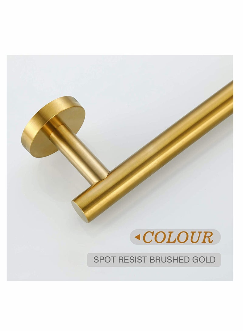 كاست ويف Brushed Gold Towel Bar, Gold Bathroom Accessories 12-Inch Hand Towel Holder for Bathroom, SUS304 Stainless Steel, Modern Style, for Bathroom Kitchen, Towel Rail Wall Mounted Towel - Image 4
