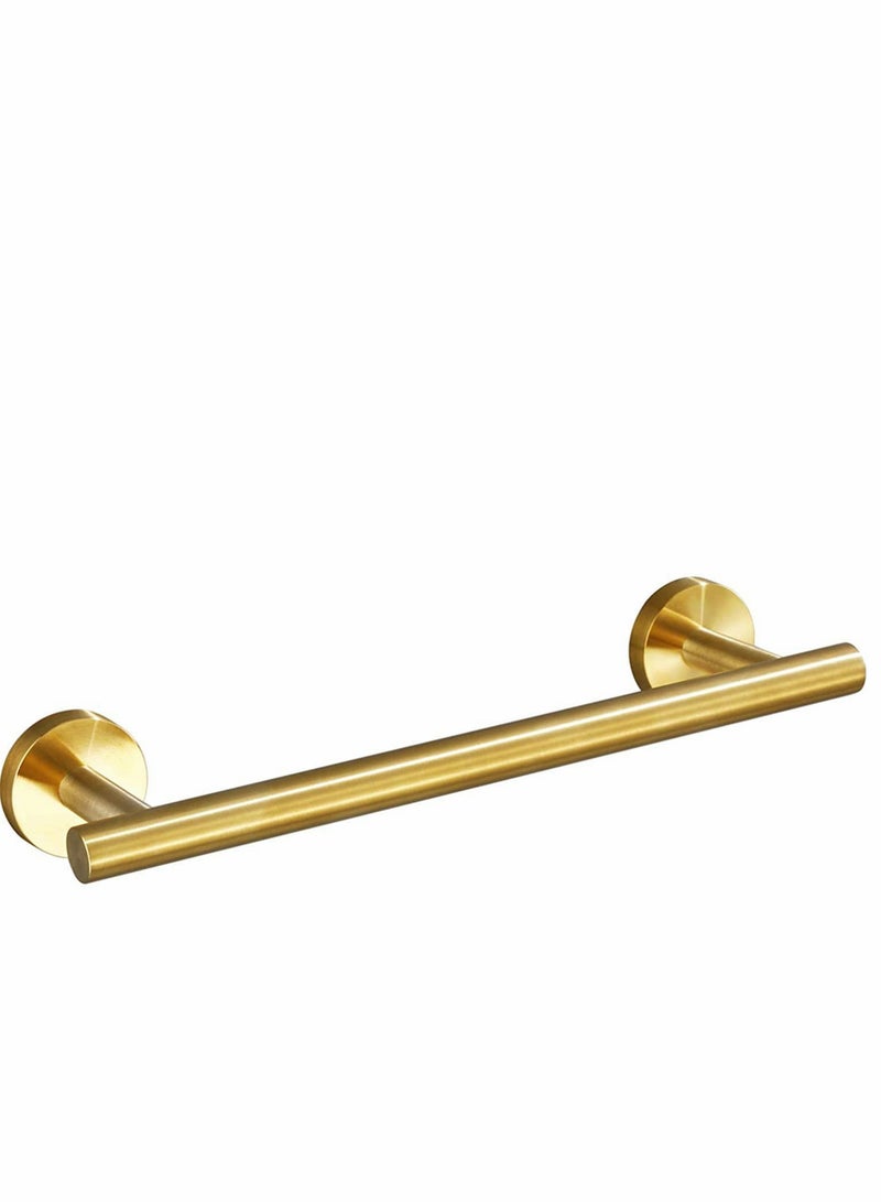 كاست ويف Brushed Gold Towel Bar, Gold Bathroom Accessories 12-Inch Hand Towel Holder for Bathroom, SUS304 Stainless Steel, Modern Style, for Bathroom Kitchen, Towel Rail Wall Mounted Towel - Image 1