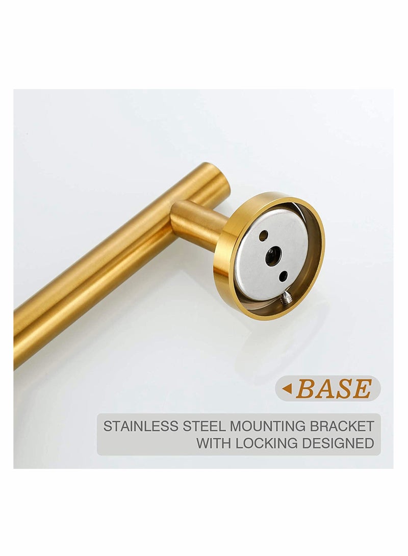 كاست ويف Brushed Gold Towel Bar, Gold Bathroom Accessories 12-Inch Hand Towel Holder for Bathroom, SUS304 Stainless Steel, Modern Style, for Bathroom Kitchen, Towel Rail Wall Mounted Towel - Image 5