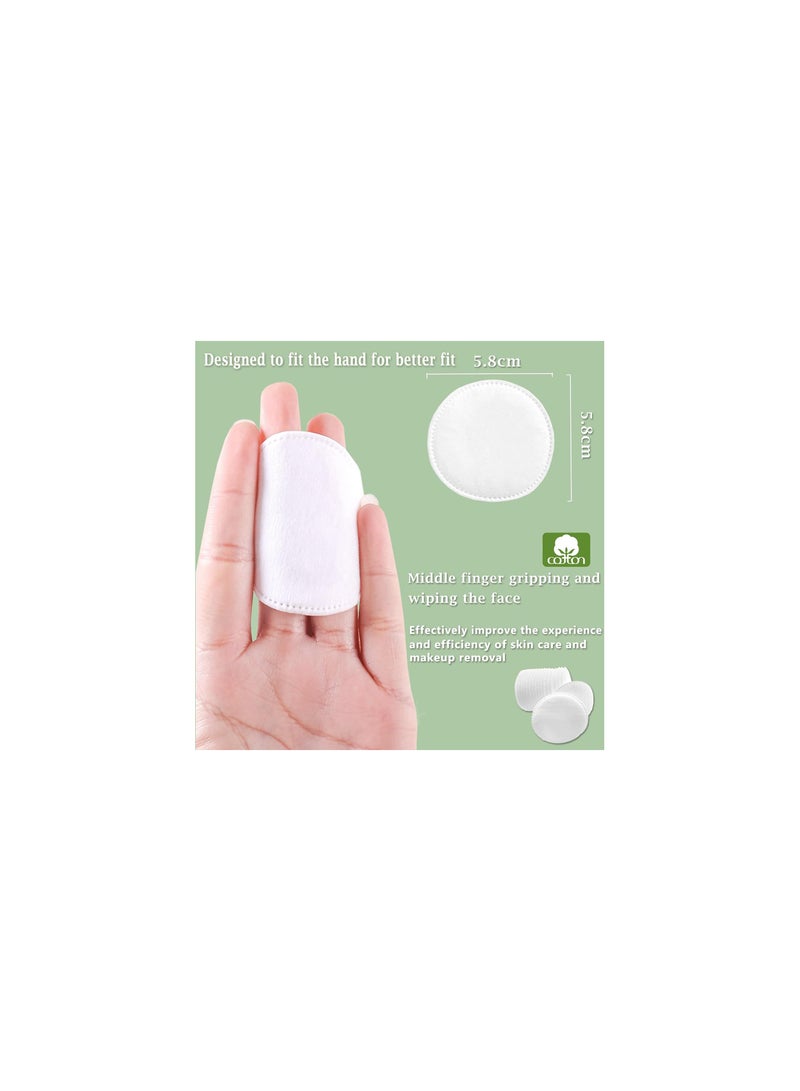 سيوسي Cotton Round Makeup Remover Pads For Face, 400 Count, Makeup Remover Pads, 100% Pure Cotton, Facial and Eye Makeup Remover Cotton, Non- Tearing, Lint-Free, for Applying Cosmetics, Face Cream, Oil - Image 4