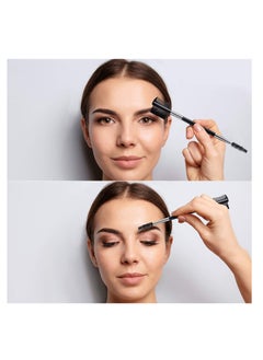 Patelai 3 Pcs Eyebrow Brush Eyelash Comb Eyelash Shaper and Eyebrow Brush Dual Comb Double Head Eyebrow Brush Eyebrow Eyelash Makeup Grooming Tool for Women Cosmetic Travel (Black)  - Image 3