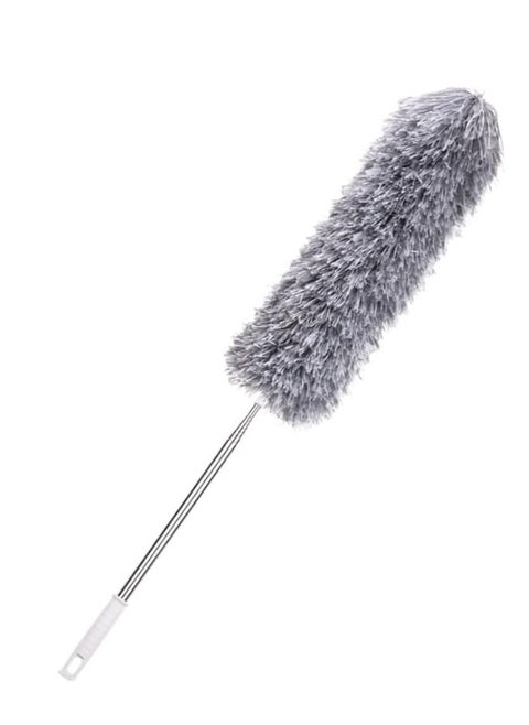 Gray multi-use microfiber feather duster