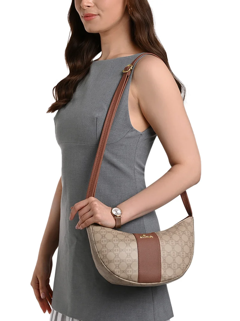 Lavie Women's Mono Bonnie Hobo Singbag (Beige)