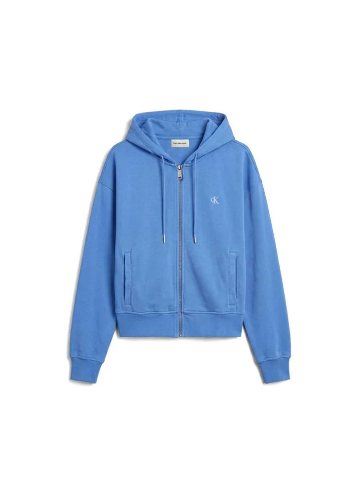 Calvin Klein Jeans  Monogram Terry Washed Hoodie for Women | Best Price UAE
