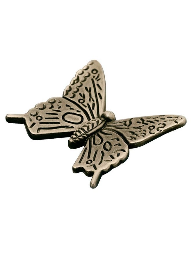 دينبيتيك 10 قطع من مقابض خزانة على شكل فراشة من Denpetec، مقبض أدراج على شكل فراشة عتيقة، مقبض سحب على شكل فراشة لخزانة الأدراج وخزانة الملابس - Image 5