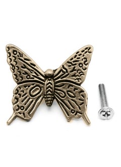 DENPETEC Denpetec 10 Pcs Butterfly Alloy Cabinet Knobs,Vintage Butterfly Shape Drawer Knob Pull Handle Butterfly Pulls for Dresser Drawer Cabinet Closet Cupboard Wardrobe  - Image 4