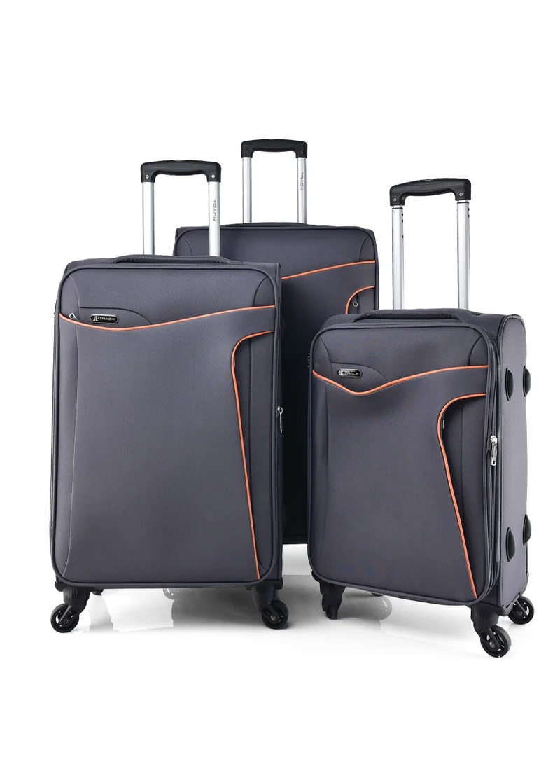 Track TRACK Luggage fabric set 3 pieces, 28/24/20 inch - Grey