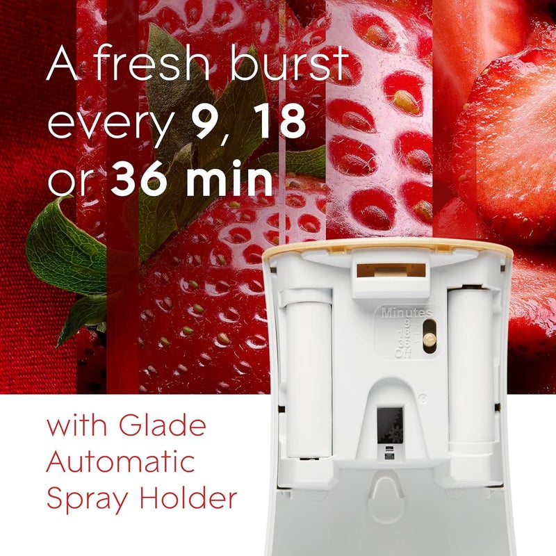 Glade Automatic Spray Refill, Air Freshener for Home and Bathroom, Bubbly Berry Splash, 6.2 Oz, 3 Count - Image 3