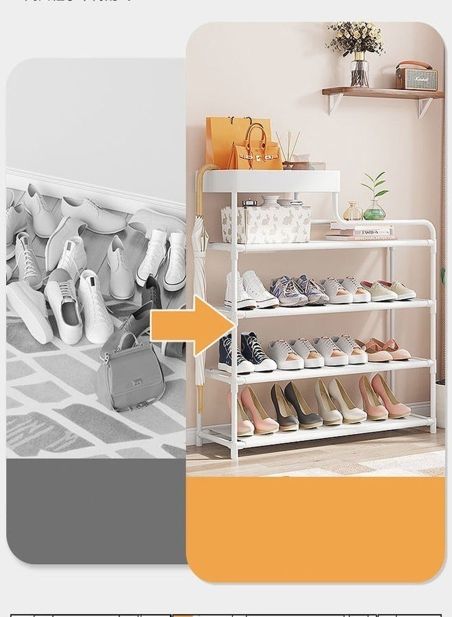 سي آند سي هوم 5 طبقات الإبداعية الحد الأدنى تصميم المنزل مجلس الوزراء الأحذية الرف الأحذية تخزين المنظم عرض رف حامل لأثاث غرفة المعيشة المدخل 60x21x78.5 سم - Image 4