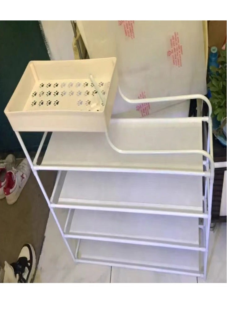 سي آند سي هوم 5 طبقات الإبداعية الحد الأدنى تصميم المنزل مجلس الوزراء الأحذية الرف الأحذية تخزين المنظم عرض رف حامل لأثاث غرفة المعيشة المدخل 60x21x78.5 سم - Image 3