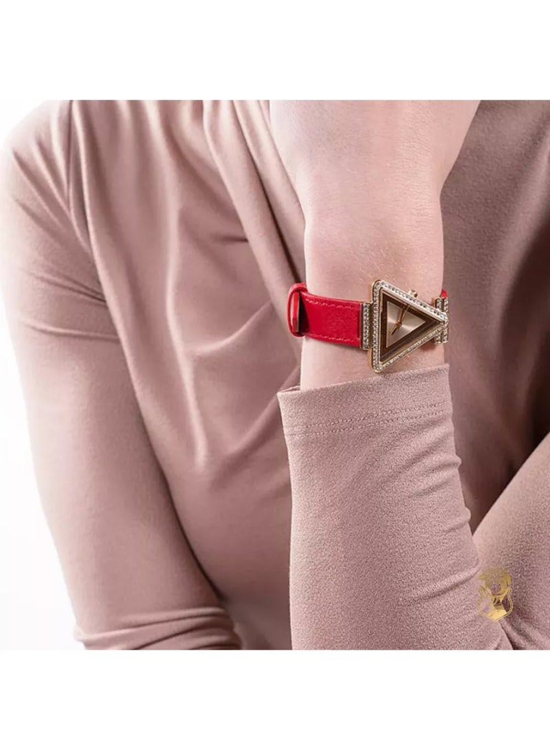 GUESS Women's Red Gold Tone Analog Watch - GW0504L2 - Image 5