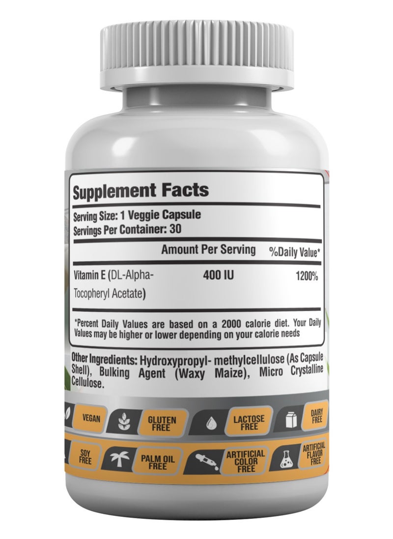 Laperva Vitamin E , Antioxidant ,Support Immune , 400iu 30veg Caps  - Image 3