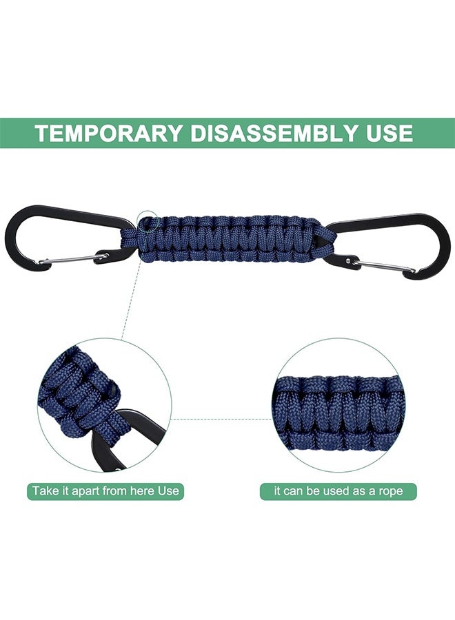 مجموعة مكونة من 6 حبال مفاتيح من باراكورد مع خطاف كاربينر، حبل مضفر متين للحمل، مشبك تكتيكي قوي لحزام المفاتيح، مشبك باراكورد للحقيبة والمفاتيح، حلقة باراكورد للرجال والنساء، خطاف قوي للأنشطة الخارجية، النجاة، التخييم والمشي لمسافات طويلة - Image 5
