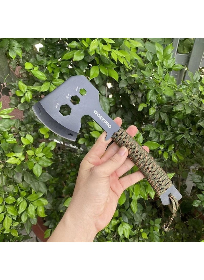 WORKPRO WP383002 250MM Multi-Function Camping Axe + Magnesium Ignitor  - Image 5