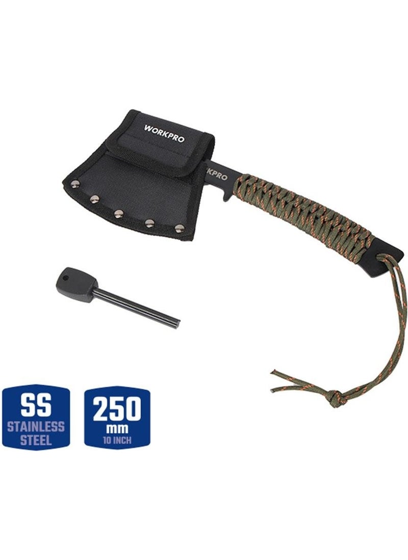 WORKPRO WP383002 250MM Multi-Function Camping Axe + Magnesium Ignitor  - Image 2