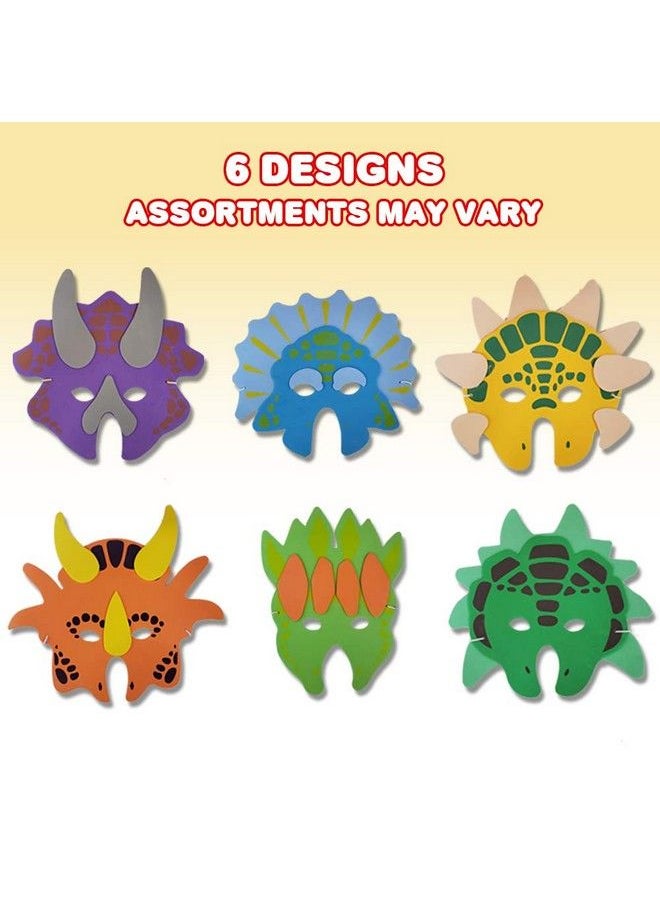 ArtCreativity Foam Dinosaur Masks For Kids Pack Of 12 Assorted Vibrant Dino Designs Dinosaur Birthday Party Supplies And Favors Teacher Rewards And Classroom Incentives  - Image 5