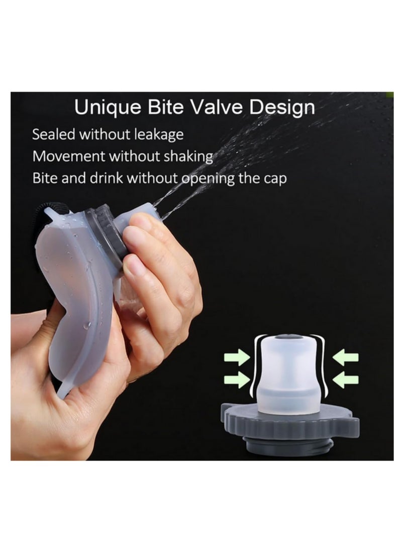 1 قطعة 200 مل زجاجة ماء معصم خالية من اليدين مقاومة للتسرب، حقيبة ترطيب محمولة للجري وركوب الدراجات واللياقة البدنية والماراثون وتسلق الهواء الطلق، قارورة ماء رياضية مضغوطة مع حزام معصم - Image 3