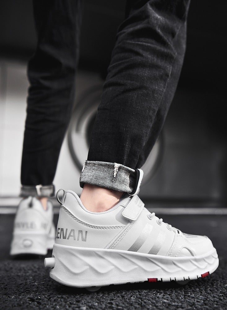 Loquat Kids Roller Skates Shoes 4 Wheels Roller Shoes Boys Girls Wheel Shoes Roller Sneakers Shoes for Beginner More Balanced - Image 5