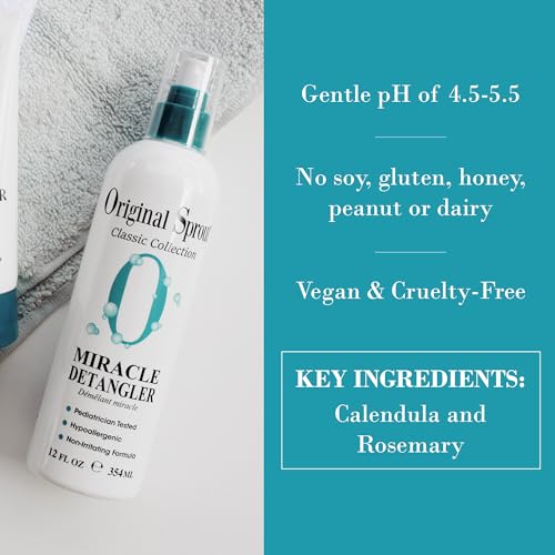 Original Sprout Miracle Detangler, Leave-In Conditioner Treatment for All Hair Types, 4 oz. Bottle - Image 4