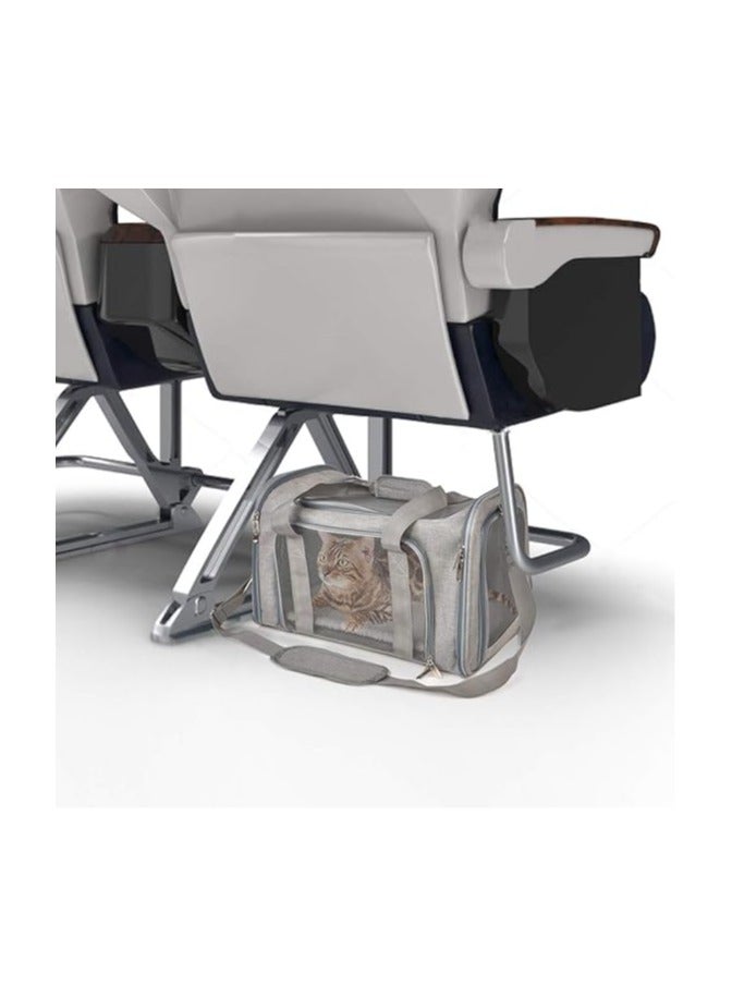 general Pet Carrier for Small Medium Cats Dogs Puppies up to 15 Lbs, Airline Approved Small Dog Carrier Soft Sided, Collapsible Travel Puppy Carrier - Image 5