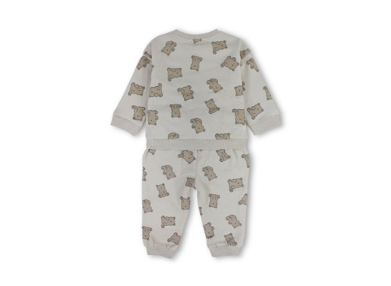 Pompelo Baby Boys 2-Piece Outfit Set – Beige - Image 3