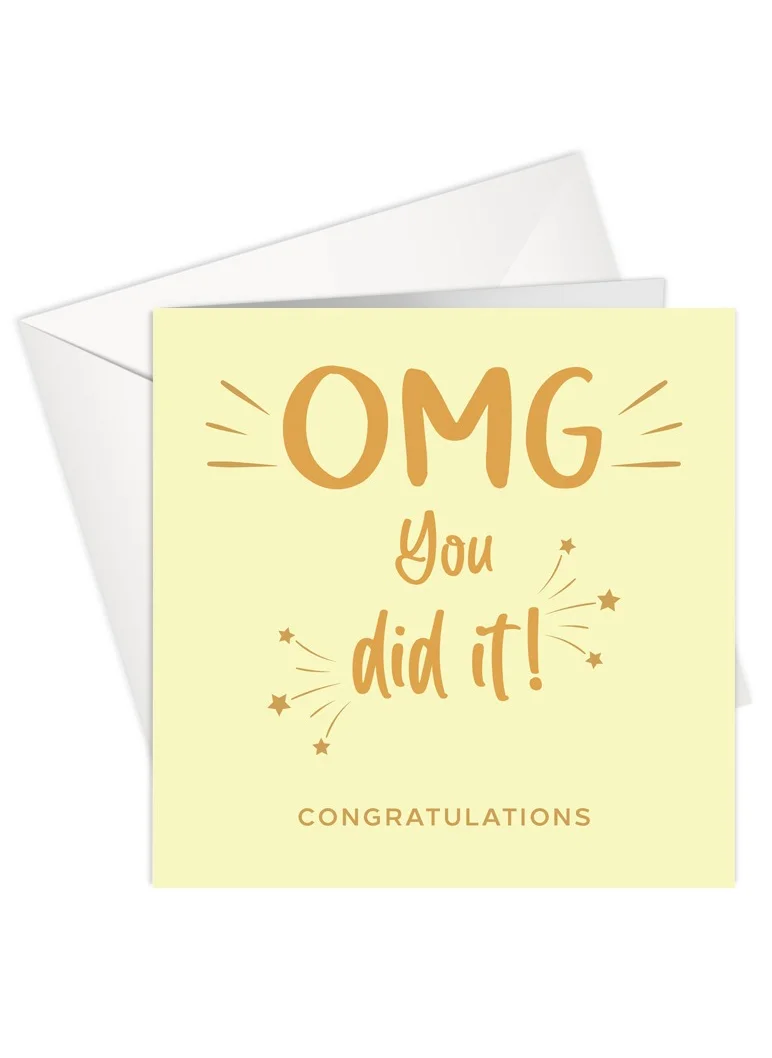 Share the Love Congratulation You did it Greeting Card - Foil Card