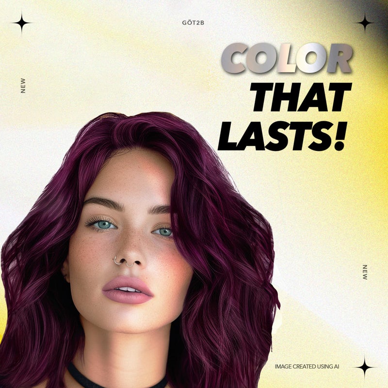 got2b Metallics Permanent Hair Dye, Amethyst Chrome M69, Hair Color for Women & Men, Formulated with Metallic-Shine Booster for Cool, Shimmering Tones, Lasts Up to 30 Washes, 1 Kit - Image 5