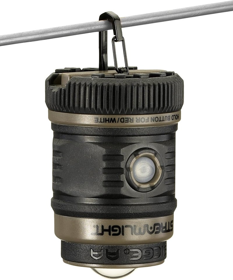 Streamlight 44941 Siege AA 200-Lumen Lantern with White & Red LEDs for Camping & Emergencies, Coyote - Image 1