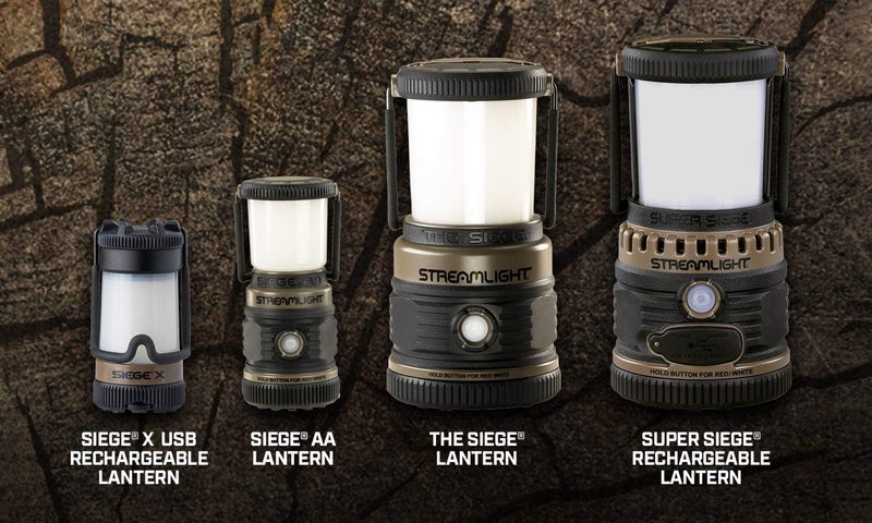 Streamlight 44941 Siege AA 200-Lumen Lantern with White & Red LEDs for Camping & Emergencies, Coyote - Image 2