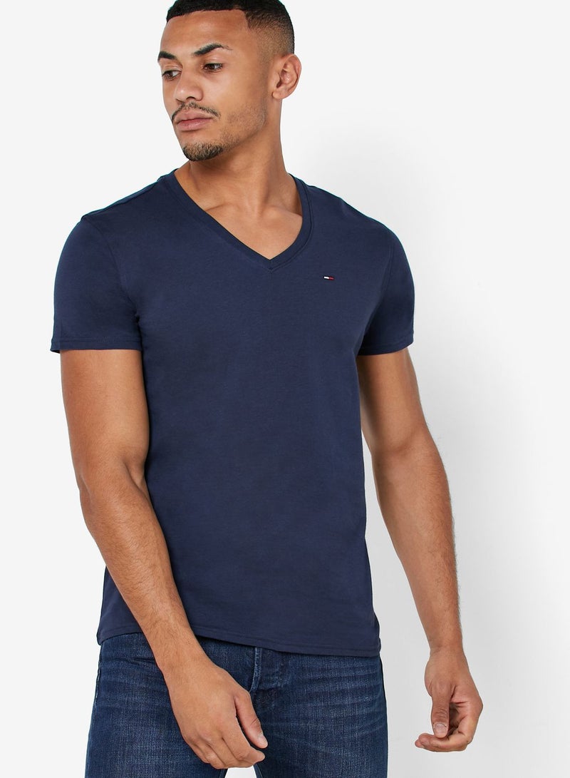 TOMMY JEANS Essential V-Neck T-Shirt - Image 1