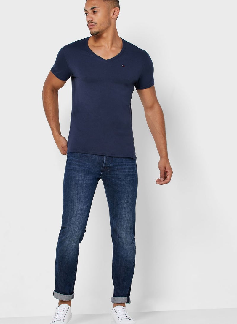 TOMMY JEANS Essential V-Neck T-Shirt - Image 4